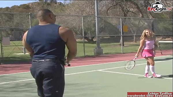 Hot 18-year-old Blonde Tennis Babe Gets Picked Up Right On The Court