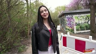 German Scout Fucks Skinny Flat-chested Latina Slut Kubera Fortuna On Her First Casting, Tight Pussy Gets Destroyed