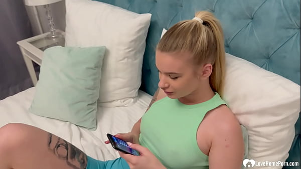 Super Hot Blonde Slut Deepthroating Her Man’s Thick Cock