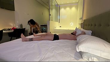 Ebony Slut Finishes Herself Off Sucking On The White Boy’s Thick Cock