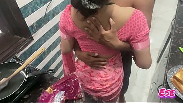 Desi Bhabhi Gets Fucked Hard While Making Food In The Kitchen